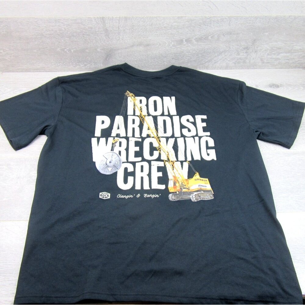 Under Armour Project Rock Wrecking Crew T-Shirt Mens Size XL Black Tee NEW - Picture 6 of 13